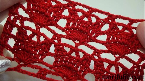 crochet tulip lace stitch free pattern tutorial by marifu6a