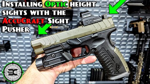 New optic height sights for the XDM 10 mm