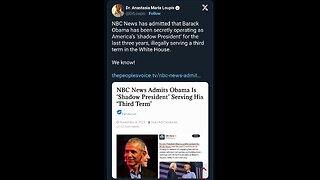 Nbc Admits Obama Is Running His 3rd Term