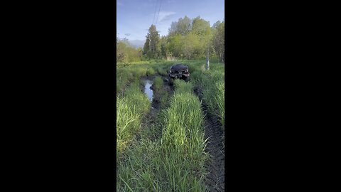 Honda Foreman in the mud