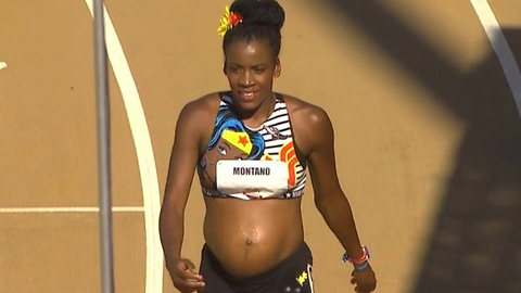 Olympian Competes In Track And Field Championship 5 Months PREGNANT!