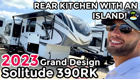 HUGE Rear Kitchen with GREAT Storage! 2023 Grand Design Solitude 390RK