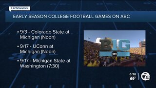 Michigan, Michigan State featured in early-season ABC college football games