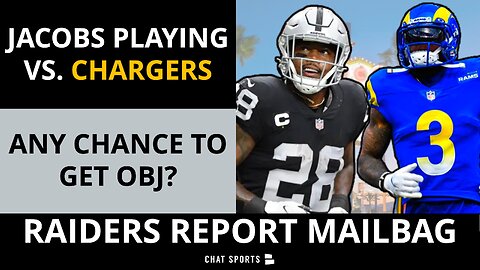 Josh Jacobs playing against the Chargers?