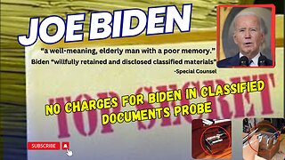 No charges for Biden in classified documents probe