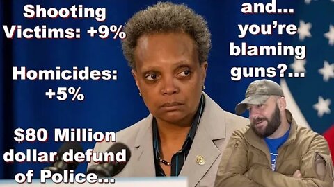 Mayor Lightfoot pleads for Fed help to save Chicago… because it’s out of control… blames guns...