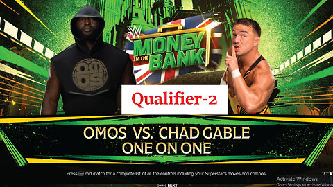 Chad Gable Vs Omos , Men's Money In The Bank Qualifier 2 , WWE 2k24 Gaming