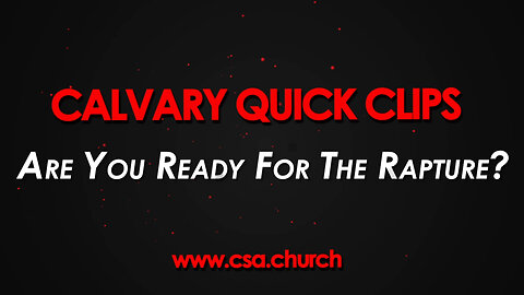 Are You Ready For The Rapture?