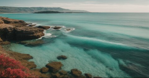 Clear water, gentle waves sound