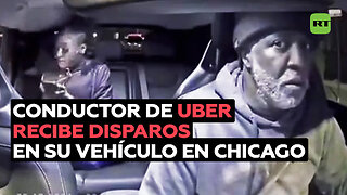 Conductor de Uber huye después de que le disparen el coche