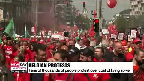 Spend money on salaries, not on weapons: Belgium hit by protests, strikes over cost of living