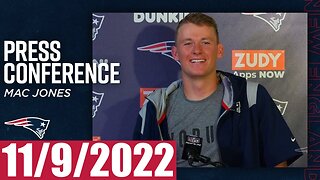 Mac Jones Press Conference - November 9, 2022 (NFL Patriots)