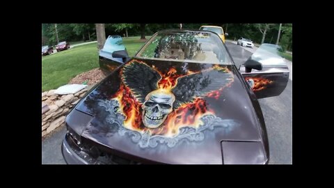 TOYOTA CELICA GT CUSTOM PAINT AND INTERIOR CRAZY CUSTOM AIRBRUSHING