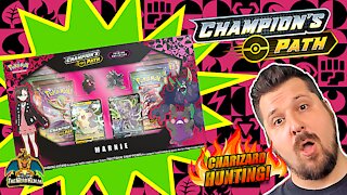 Champion's Path Marnie Premium Collection | Charizard Hunting | Pokemon Cards Opening