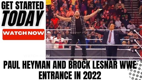 Paul Heyman And Brock Lesnar WWE Entrance #WWERaw#