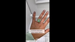17.80ct big classic solitaire 4 prong asscher Colombian emerald engagement anniversary ring 14K