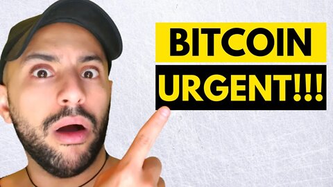 BITCOIN: EMERGENCY UPDATE!!! ⚠️