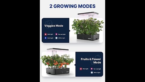 iDOO Hydroponics Growing System Indoor Garden, Plants Germination Kit with Pump, Automatic Time...