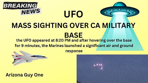 Huge UFO over California