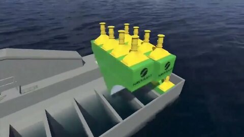 Stunning green energy innovation: wave chimneys! Water pushes up pressurized air to drive turbine