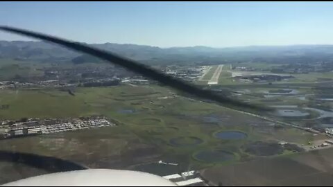 Landing at San Luis Obispo Crosswind