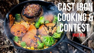 Cast Iron Cooking & Contest (Part 11) Bearded Buck