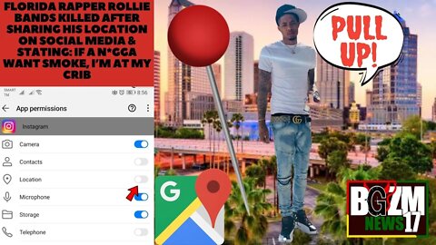 Rapper @Rollie Bands Killed After Sharing Location On Social Media "If A N*gga Want Smoke Pull Up"