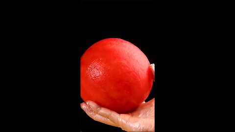 Watermelon peeled like orange