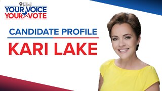 Former Phoenix news anchor Kari Lake campaigns for Arizona governor