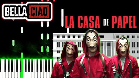 🔴 La Casa de Papel - Bella Ciao [Piano Tutorial] 💙