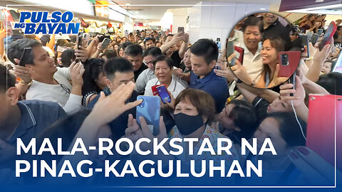 Pangulong BongBong Marcos, mala-rockstar na pinag-kaguluhan ng mga pinoy sa Singapore