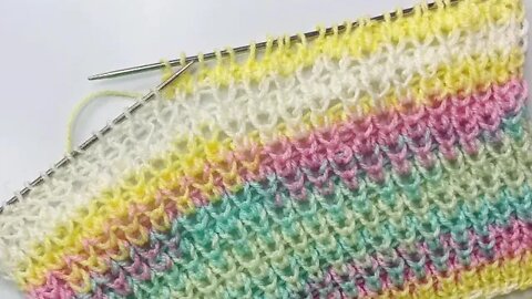🧶Amazing lace knitting stitch tutorial