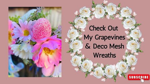 Check out my Beautiful Grapevine Wreaths| Floral Wreaths Different Styles| Marthas Wreath| Decor