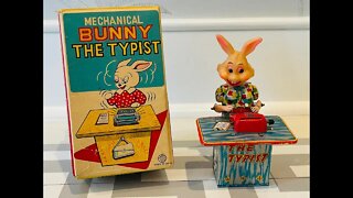 Mechanical Bunny Typist typed like she was on speed! 😵‍💫