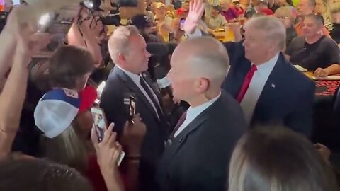 TRUMP GREETED AS A RETURNING HERO IN IOWA 20/9/2023