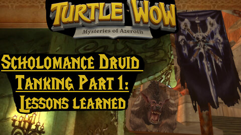 Scholomance Druid Tanking Part 1 (Turtle WoW)