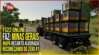 🔴FS22 MULTPLAYER COMEÇANDO DO ZERO MAPA MINAS GERAIS EP. 1