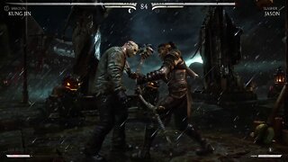 Mortal Kombat X: Kung Jin (Shaolin) vs Jason (Slasher) - 1440p No Commentary