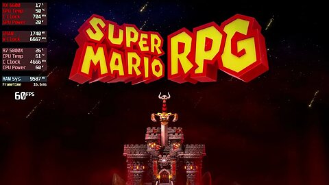 Ryujinx | Super Mario RPG | 5800X | RX 6600 | 4K | Vulkan