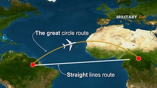 Why Airplanes Fly On A Curved Path