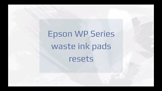 Epson WP Series Waste Ink Pads Error