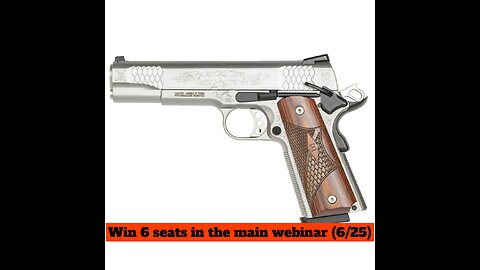 SW1911 SERIES ENGRAVED 1911 45 AUTO MINI #4 FOR THE LAST 6 SEATS IN THE MAIN WEBINAR