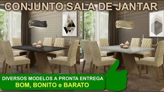Conjunto Sala de Jantar com Mesa e Cadeira Direto de Fábrica o Melhor do Brasil