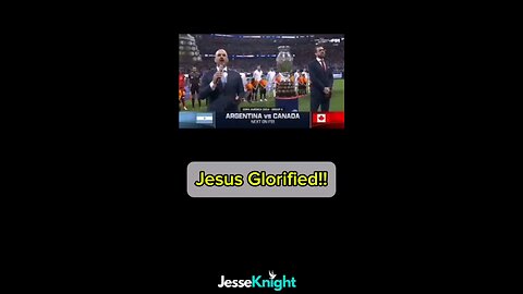 Jesus Glorified!! 🔥🔥 COPA America Argentina vs Canada Opening #Prayer