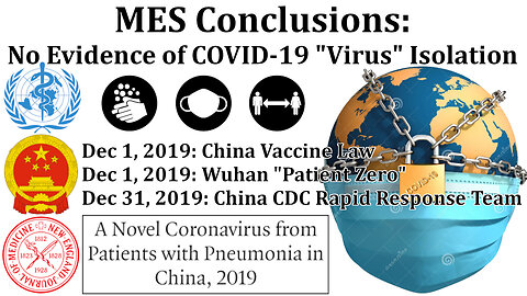 MES Conclusions: No Evidence of COVID-19 "Virus" Isolation