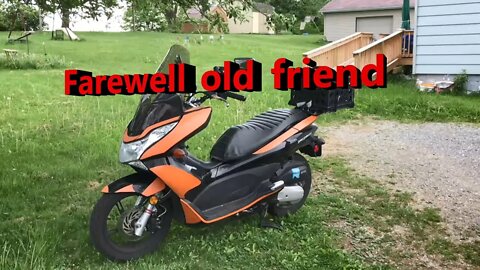 Riding Honda PCX150 through Falls Creek ad Reynoldsville PA. Motorcycle / scooter / Farewell video