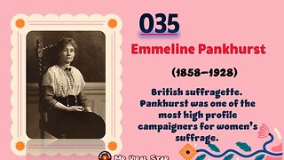 Emmeline Pankhurst (1858–1928)| TOP 150 Women That CHANGED THE WORLD | Short Biography