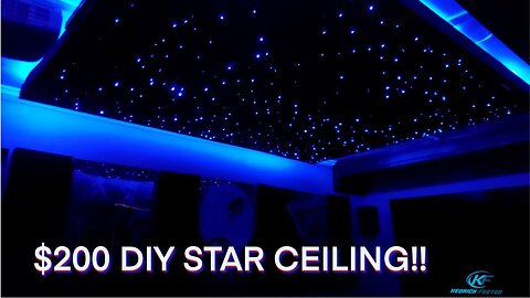 DIY Fiber Optic Star Ceiling for Less than $200 | Home Theater Upgrade