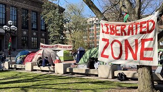 ‘Encampment for Gaza’ at University of Michigan Set Up on Campus