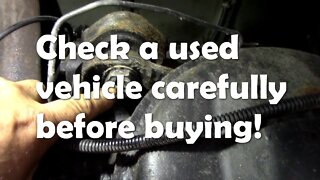 It pays to check minor details when buying a vehicle!